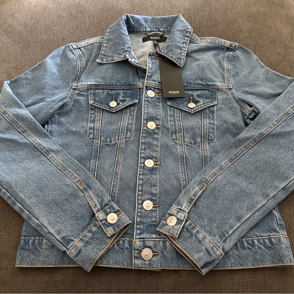🆕 HUDSON Women’s Denim Jean Jacket, Size S/M NWT